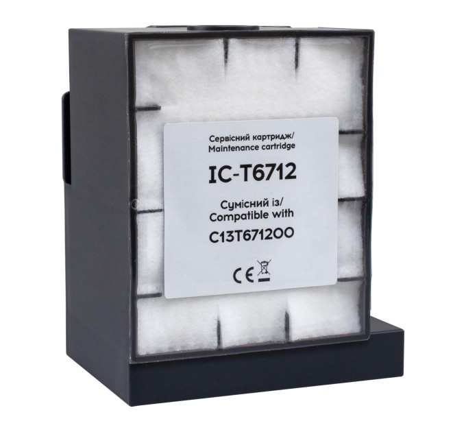 Контейнер сумісний для відпрацьованих чорнил Epson T6712/PXMB4/C13T671200 з чіпом Barva (IC-T6712)