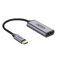 Адаптер Type-C к HDMI коаксіальний, чорний Choetech (HUB-H10-V1)