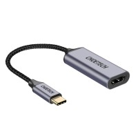 Адаптер Type-C к HDMI коаксіальний, чорний Choetech (HUB-H10-V1)