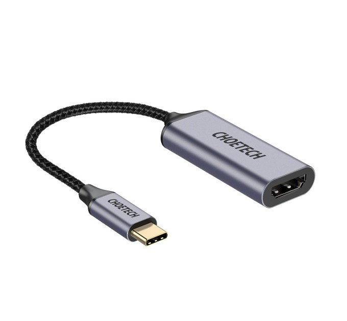 Адаптер Type-C к HDMI коаксіальний, чорний Choetech (HUB-H10-V1)