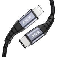 Кабель Type-C - Lightning 1,2 м чорний Choetech (IP0039-BK)