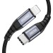 Кабель Type-C - Lightning 1,2 м чорний Choetech (IP0039-BK)