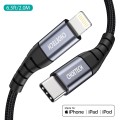 Кабель Type-C - Lightning 2 м чорний Choetech (IP0041-BK)