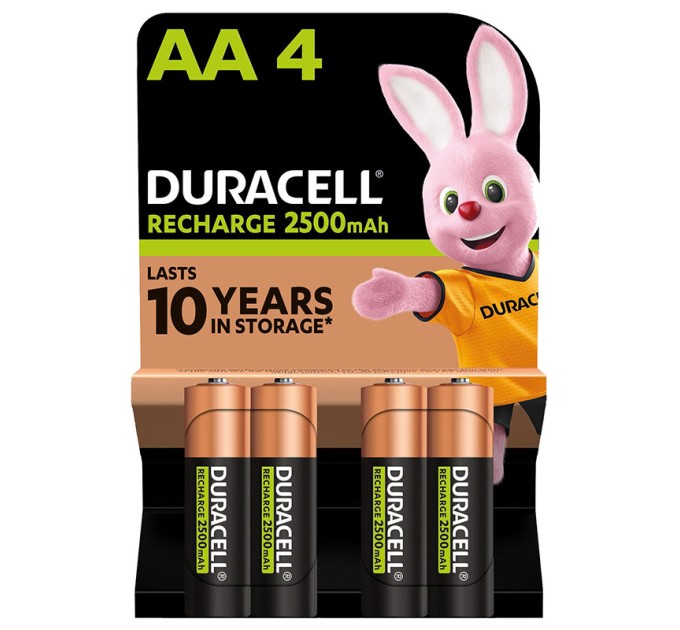 Акумулятор HR6-АА 2500 мАг, NI-MH, 4 шт. Duracell (5018825/5017764/5016999/5007308)