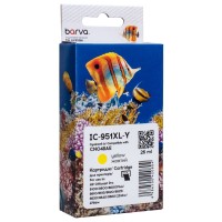 Картридж сумісний HP 951XL (CN048AE/CN052AE) 1500 арк, жовтий Barva (IC-951XL-Y)