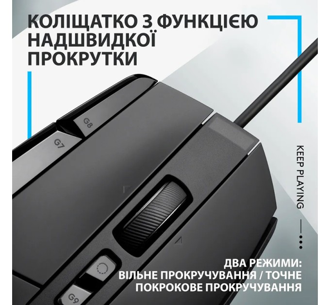 Миша USB G502 X, чорна Logitech (910-006138)