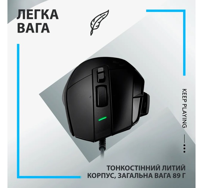 Миша USB G502 X, чорна Logitech (910-006138)