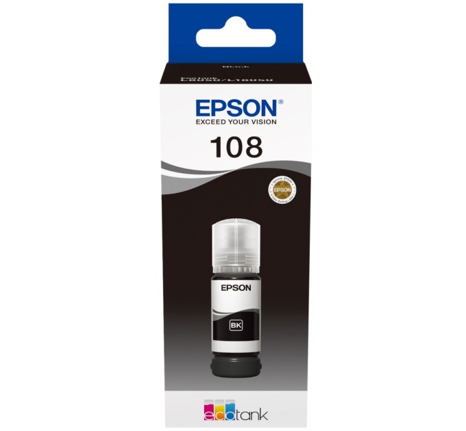 Чорнило 108 чорні, 70 мл Epson (C13T09C14A)