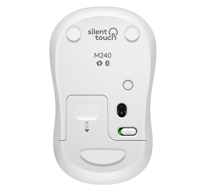 Миша бездротова M240 Silent, біла Logitech (910-007120)