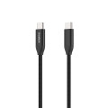 Кабель Type-C - Type-C, PD3.1 240W, нейлон 2 м чорний Choetech (XCC-1036-BK)