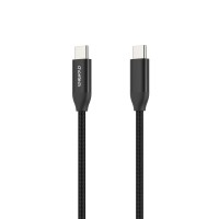 Кабель Type-C - Type-C, PD3.1 240W, нейлон 2 м чорний Choetech (XCC-1036-BK)
