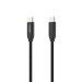 Кабель Type-C - Type-C, PD3.1 240W, нейлон 2 м чорний Choetech (XCC-1036-BK)