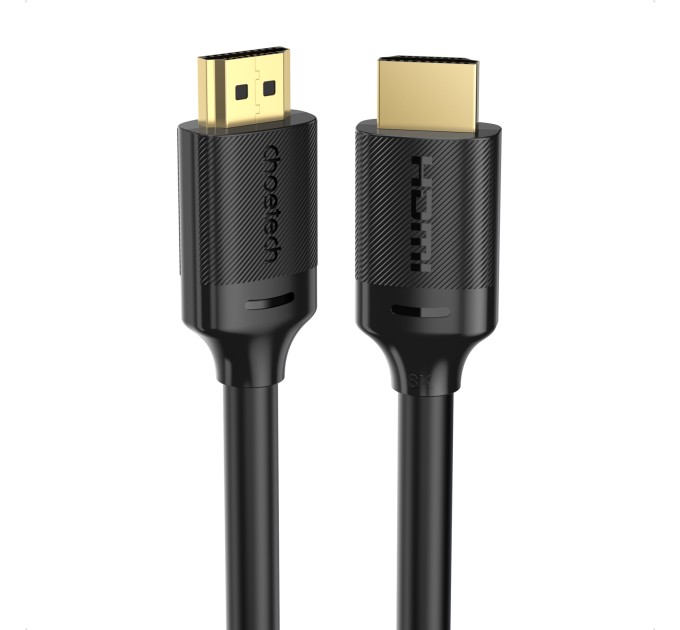Кабель HDMI - HDMI, 8K, PVC, 2 м чорний Choetech (XHH-TP20)