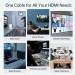 Кабель HDMI - HDMI, 8K, PVC, 2 м чорний Choetech (XHH-TP20)