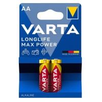 Батарейка AA лужна, Longlife Max Power, блістер, 2 шт. Varta (04706101412)