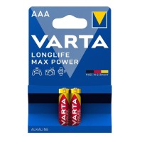 Батарейка AAA лужна, Longlife Max Power, блістер, 2 шт. Varta (04703101412)