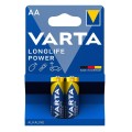 Батарейка AA лужна, Longlife Power, блістер, 2 шт. Varta (04906121412)