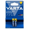 Батарейка AAA лужна, Longlife Power, блістер, 2 шт. Varta (04903121412)