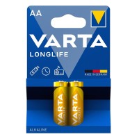 Батарейка AA лужна ,Longlife, блістер, 2 шт. Varta (04106101412)