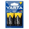Батарейка D вугільно-цинкова, Super Heavy Duty, блістер, 2 шт. Varta (02020101412)