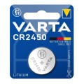 Батарейка CR2450 літієва, блістер, 1 шт. Varta (06450101401)