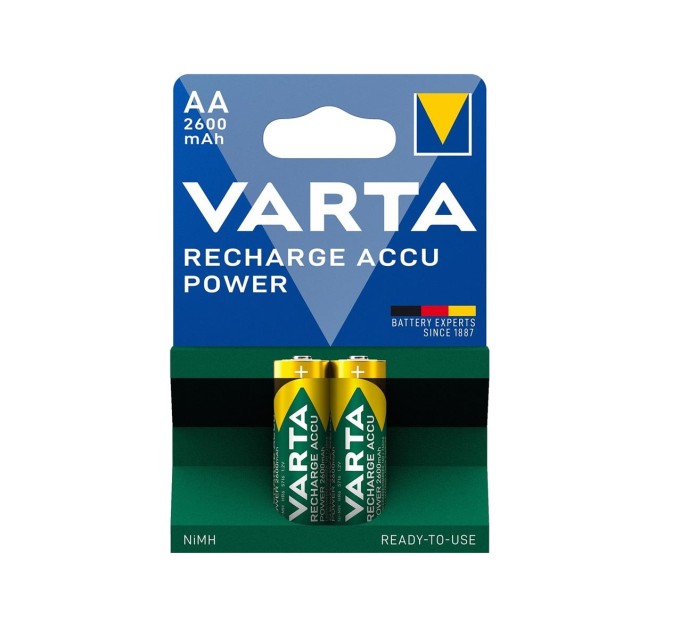 Акумулятор AA 2600 мАг, NI-MH, Power, 2 шт. Varta (05716101402)