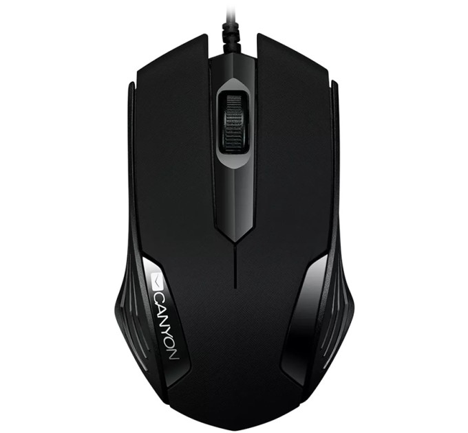 Миша USB оптична CM-02 чорна Canyon (CNE-CMS02B)