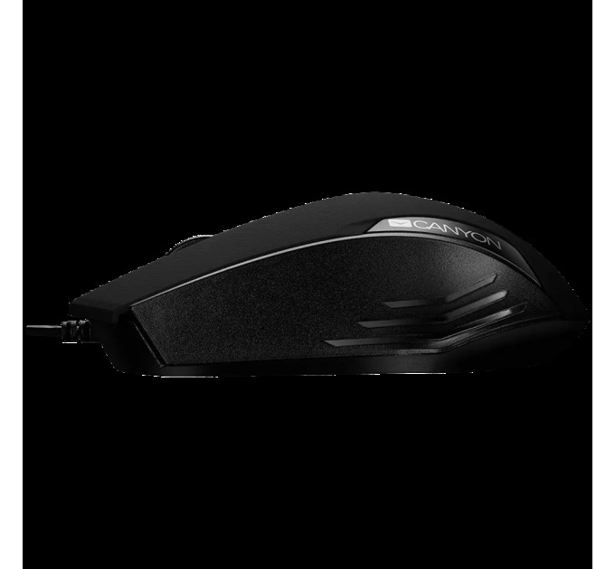 Миша USB оптична CM-02 чорна Canyon (CNE-CMS02B)