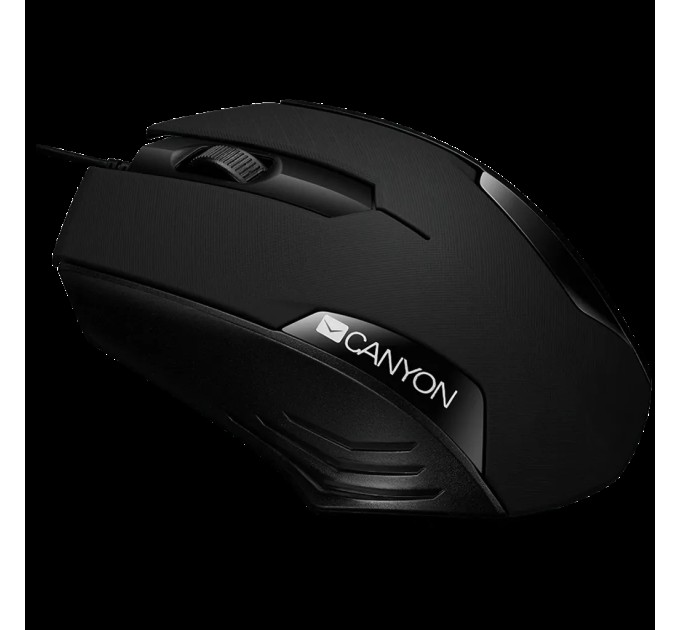 Миша USB оптична CM-02 чорна Canyon (CNE-CMS02B)