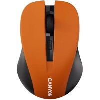 Миша бездротова оптична MW-1 помаранчева Canyon (CNE-CMSW1O)
