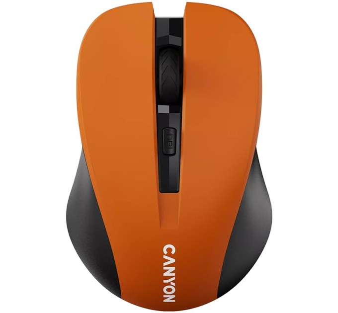 Миша бездротова оптична MW-1 помаранчева Canyon (CNE-CMSW1O)