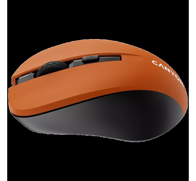 Миша бездротова оптична MW-1 помаранчева Canyon (CNE-CMSW1O)