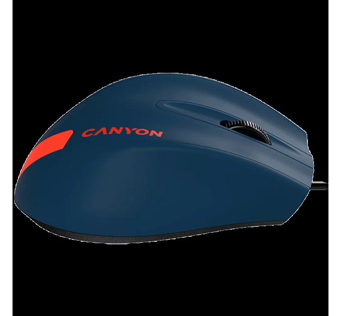 Миша USB оптична M-11 синьо-червона Canyon (CNE-CMS11BR)