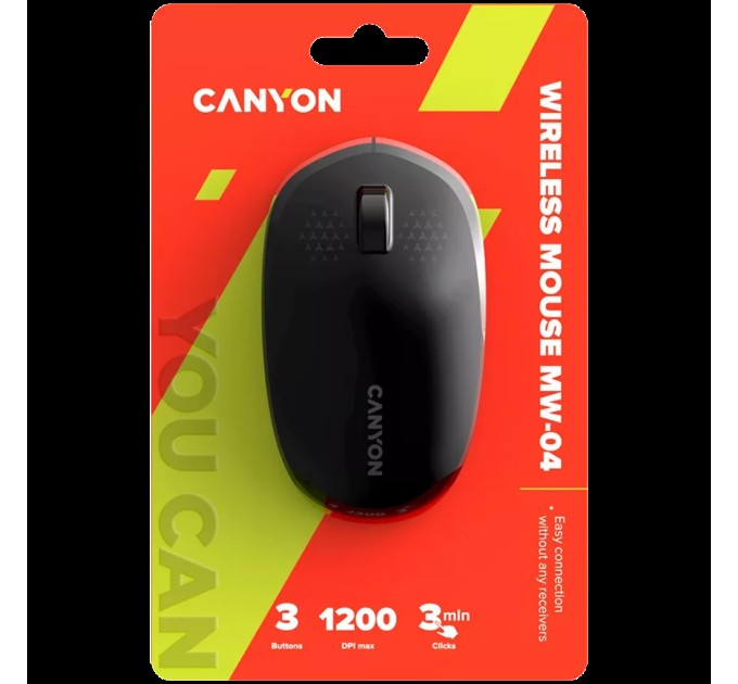 Миша бездротова оптична MW-04 чорна Canyon (CNS-CMSW04B)
