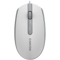 Миша USB оптична M-10 біло-сіра Canyon (CNE-CMS10WG)