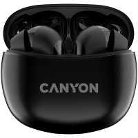 Навушники бездротові BT TWS-5 чорні Canyon (CNS-TWS5B)