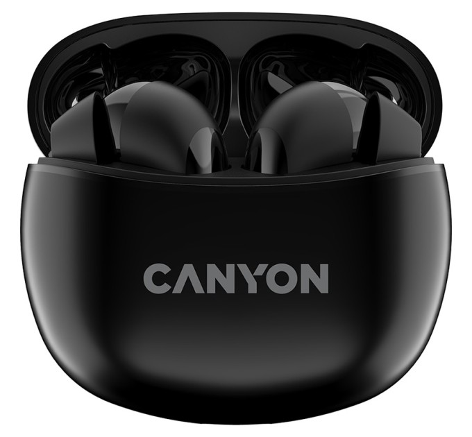 Навушники бездротові BT TWS-5 чорні Canyon (CNS-TWS5B)