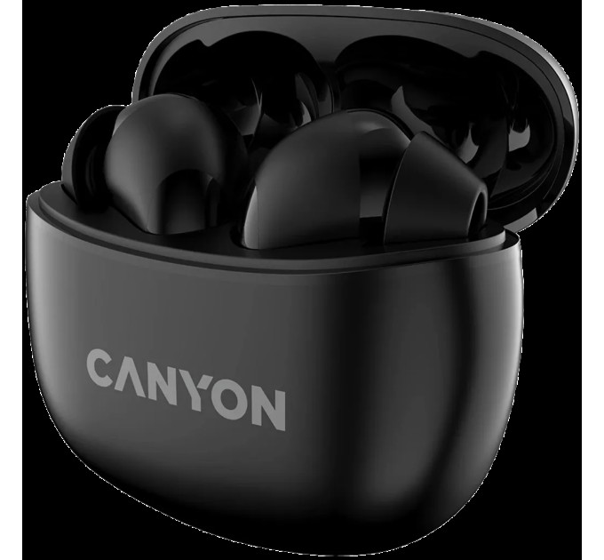 Навушники бездротові BT TWS-5 чорні Canyon (CNS-TWS5B)