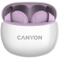Навушники бездротові BT TWS-5 фіолетові Canyon (CNS-TWS5PU)