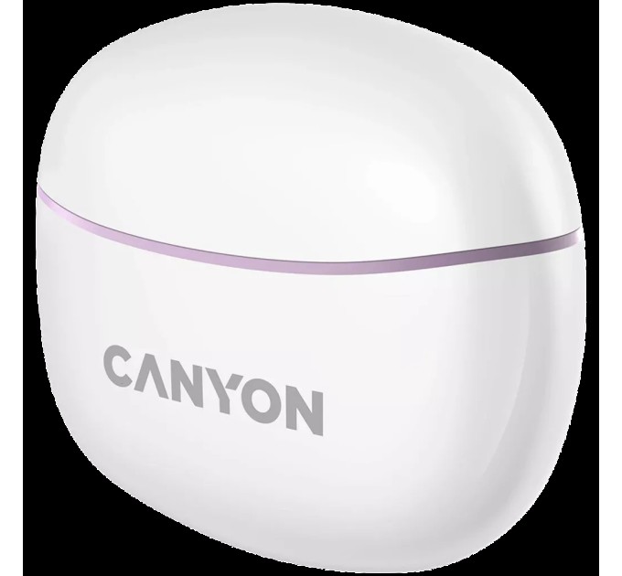 Навушники бездротові BT TWS-5 фіолетові Canyon (CNS-TWS5PU)