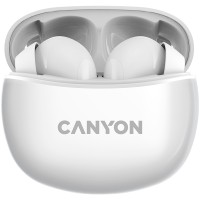 Навушники бездротові BT TWS-5 білі Canyon (CNS-TWS5W)