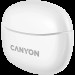 Навушники бездротові BT TWS-5 білі Canyon (CNS-TWS5W)