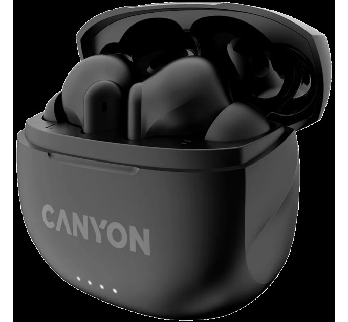 Навушники бездротові BT TWS-8 чорні Canyon (CNS-TWS8B)