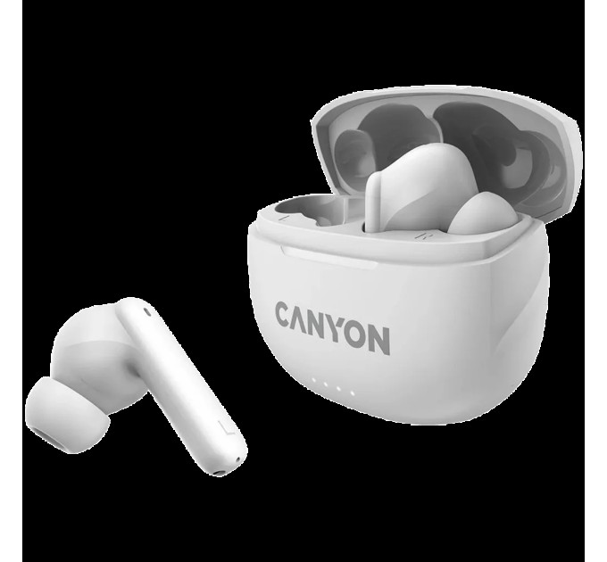 Навушники бездротові BT TWS-8 білі Canyon (CNS-TWS8W)