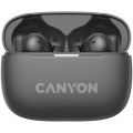 Навушники бездротові OnGo BT TWS-10 сірі Canyon (CNS-TWS10BK)