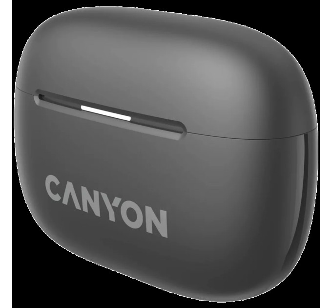 Навушники бездротові OnGo BT TWS-10 сірі Canyon (CNS-TWS10BK)