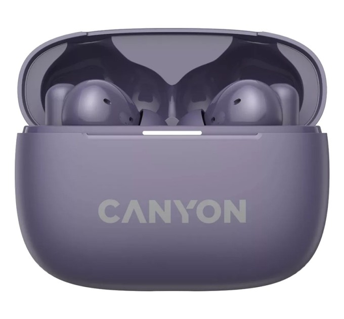 Навушники бездротові OnGo BT TWS-10 фіолетові Canyon (CNS-TWS10PL)