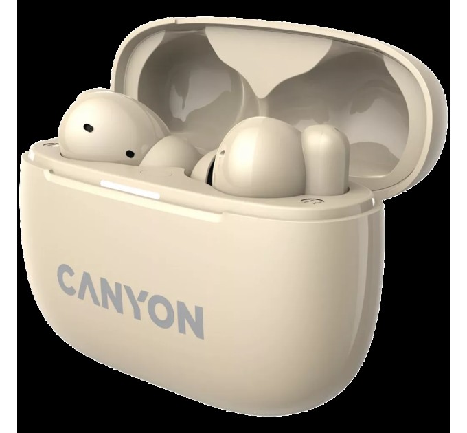 Навушники бездротові OnGo BT TWS-10 бежеві Canyon (CNS-TWS10BG)
