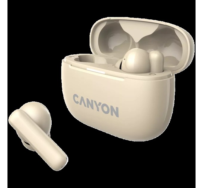 Навушники бездротові OnGo BT TWS-10 бежеві Canyon (CNS-TWS10BG)