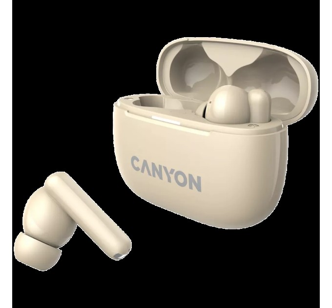 Навушники бездротові OnGo BT TWS-10 бежеві Canyon (CNS-TWS10BG)